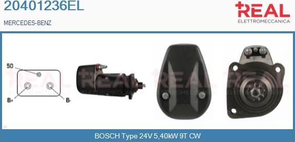 REAL 20401236EL - Starter www.autospares.lv