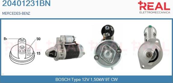 REAL 20401231BN - Starteris www.autospares.lv