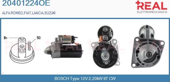 REAL 20401224OE - Стартер www.autospares.lv