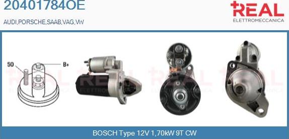 REAL 20401784OE - Стартер www.autospares.lv