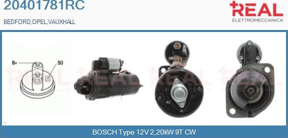 REAL 20401781RC - Starter www.autospares.lv