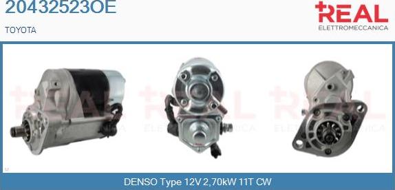 REAL 20432523OE - Starter www.autospares.lv