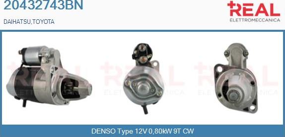 REAL 20432743BN - Starter www.autospares.lv