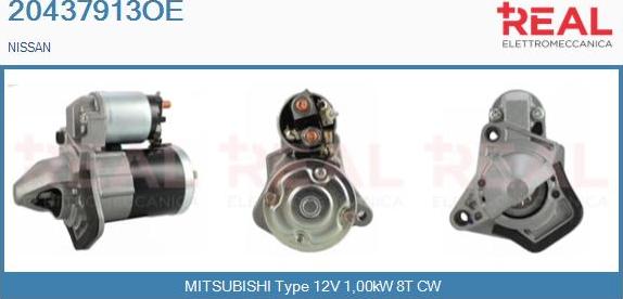 REAL 20437913OE - Starter www.autospares.lv