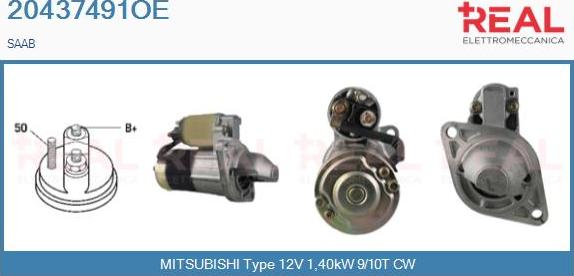 REAL 20437491OE - Starter www.autospares.lv