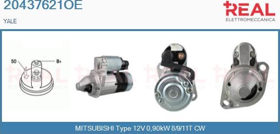 REAL 20437621OE - Starter www.autospares.lv