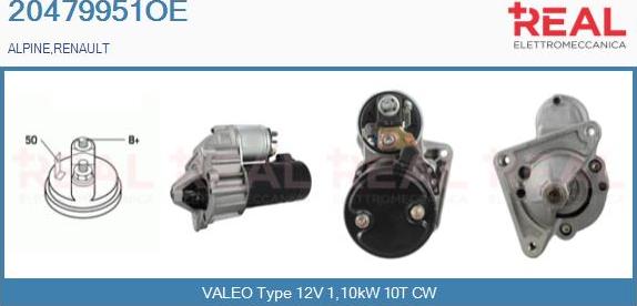 REAL 20479951OE - Стартер www.autospares.lv