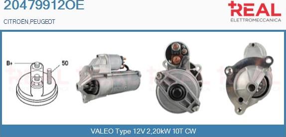 REAL 20479912OE - Starter www.autospares.lv