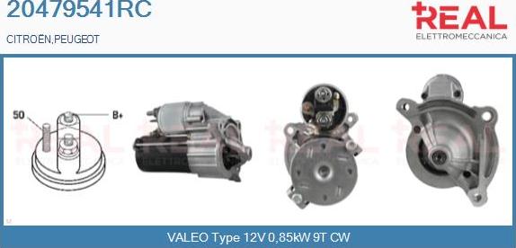 REAL 20479541RC - Starter www.autospares.lv