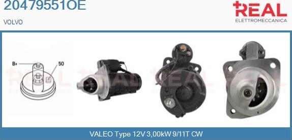 REAL 20479551OE - Стартер www.autospares.lv