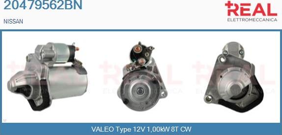 REAL 20479562BN - Starter www.autospares.lv