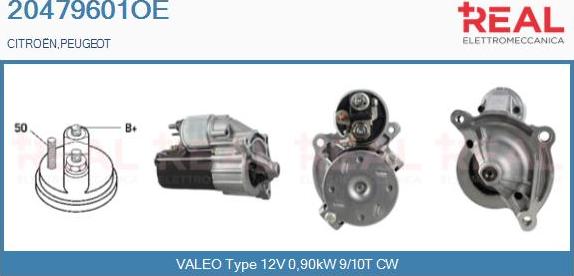 REAL 20479601OE - Starter www.autospares.lv