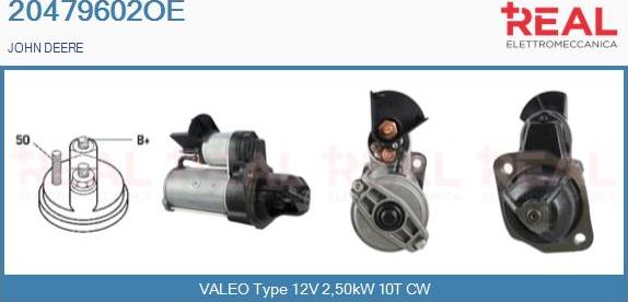 REAL 20479602OE - Стартер www.autospares.lv