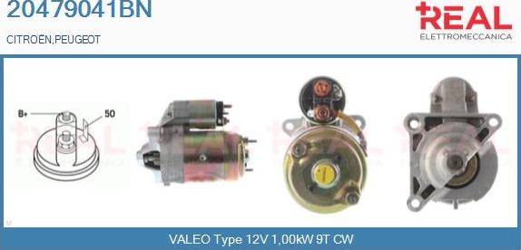 REAL 20479041BN - Starter www.autospares.lv