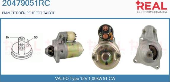 REAL 20479051RC - Starter www.autospares.lv