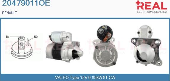 REAL 20479011OE - Starter www.autospares.lv