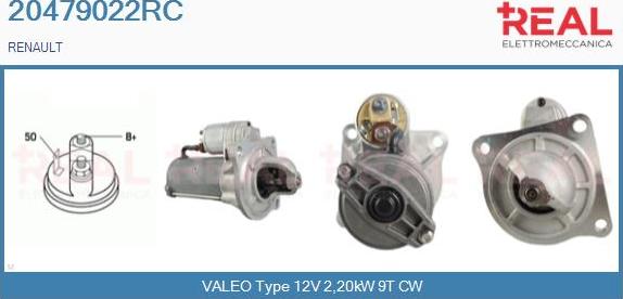 REAL 20479022RC - Starter www.autospares.lv