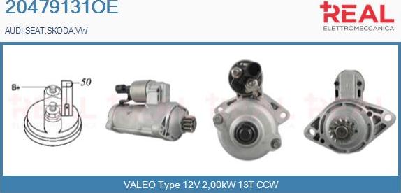 REAL 20479131OE - Starter www.autospares.lv