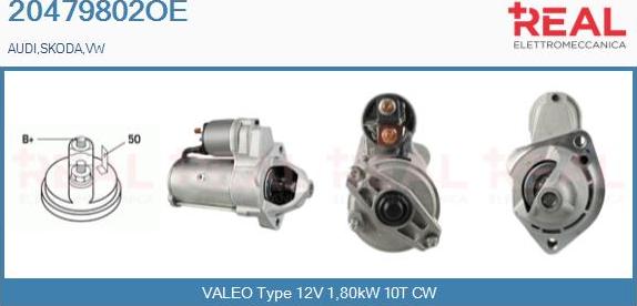 REAL 20479802OE - Starter www.autospares.lv