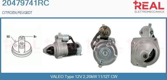 REAL 20479741RC - Starter www.autospares.lv