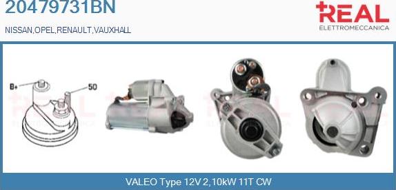 REAL 20479731BN - Starter www.autospares.lv