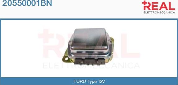 REAL 20550001BN - Voltage regulator, alternator www.autospares.lv