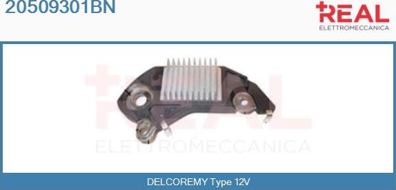 REAL 20509301BN - Ģeneratora sprieguma regulators www.autospares.lv