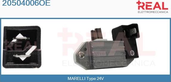 REAL 20504006OE - Регулятор напряжения, генератор www.autospares.lv