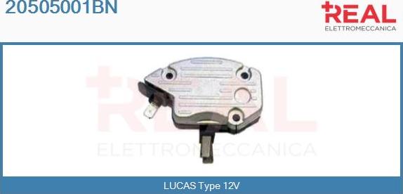 REAL 20505001BN - Ģeneratora sprieguma regulators www.autospares.lv