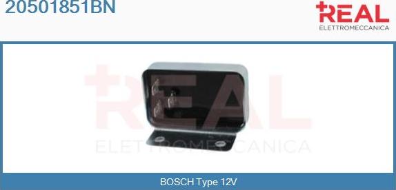 REAL 20501851BN - Voltage regulator, alternator www.autospares.lv