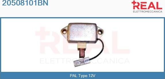 REAL 20508101BN - Voltage regulator, alternator www.autospares.lv