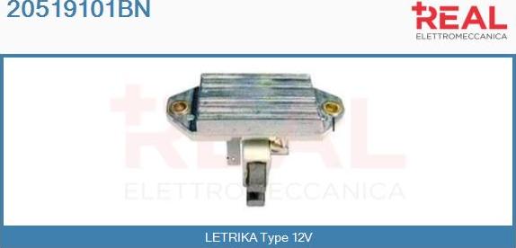 REAL 20519101BN - Регулятор напряжения, генератор www.autospares.lv