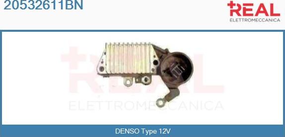 REAL 20532611BN - Voltage regulator, alternator www.autospares.lv