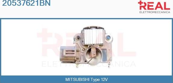 REAL 20537621BN - Voltage regulator, alternator www.autospares.lv