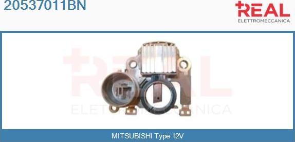 REAL 20537011BN - Voltage regulator, alternator www.autospares.lv