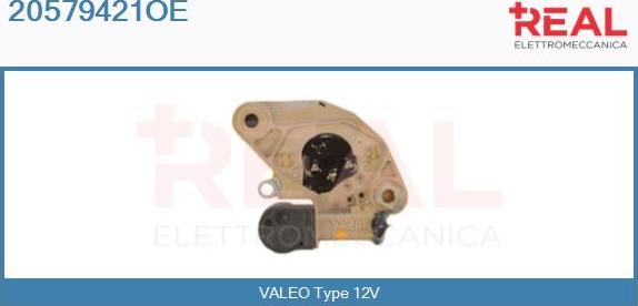 REAL 20579421OE - Voltage regulator, alternator www.autospares.lv