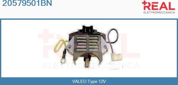 REAL 20579501BN - Voltage regulator, alternator www.autospares.lv