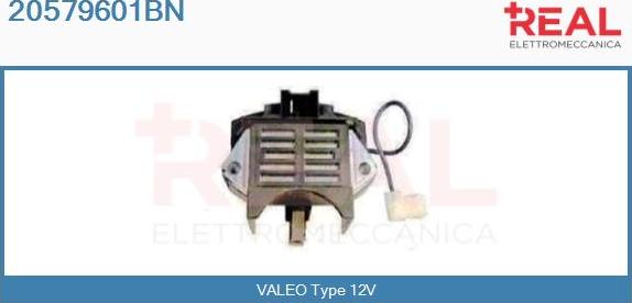 REAL 20579601BN - Voltage regulator, alternator www.autospares.lv