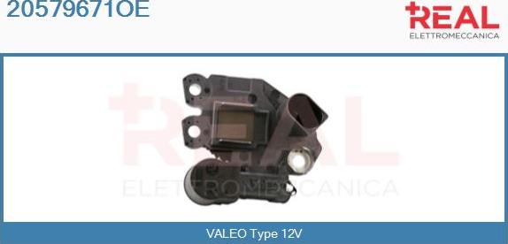 REAL 20579671OE - Voltage regulator, alternator www.autospares.lv