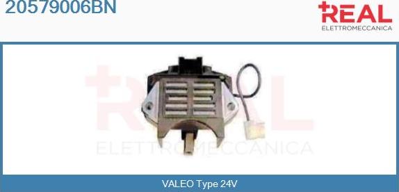 REAL 20579006BN - Voltage regulator, alternator www.autospares.lv