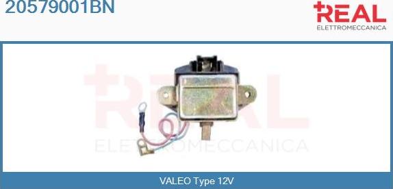 REAL 20579001BN - Voltage regulator, alternator www.autospares.lv