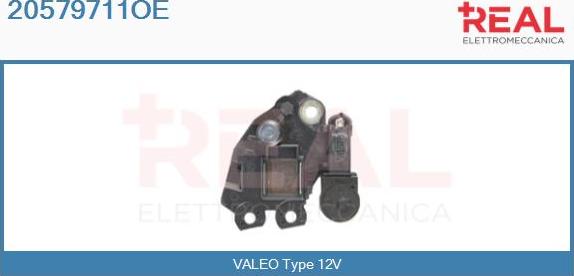 REAL 20579711OE - Регулятор напряжения, генератор www.autospares.lv