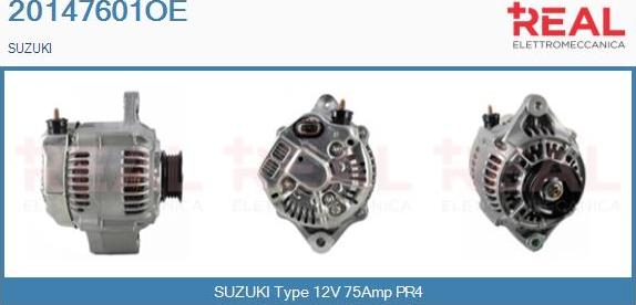 REAL 20147601OE - Alternator www.autospares.lv