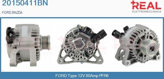 REAL 20150411BN - Ģenerators www.autospares.lv