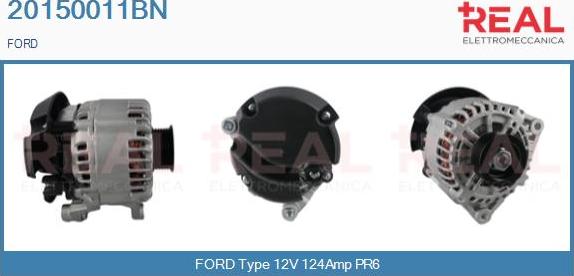 REAL 20150011BN - Alternator www.autospares.lv