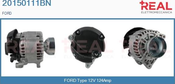 REAL 20150111BN - Alternator www.autospares.lv