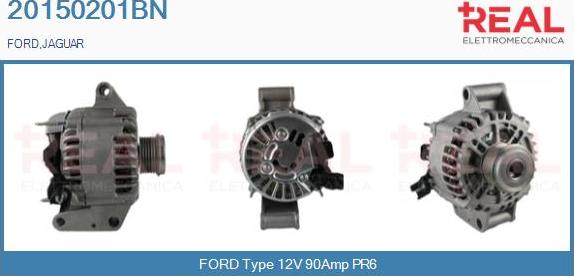 REAL 20150201BN - Alternator www.autospares.lv