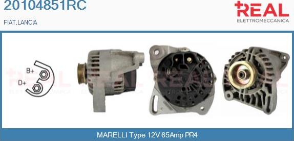 REAL 20104851RC - Alternator www.autospares.lv