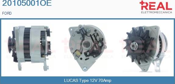 REAL 20105001OE - Ģenerators www.autospares.lv