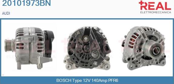 REAL 20101973BN - Alternator www.autospares.lv